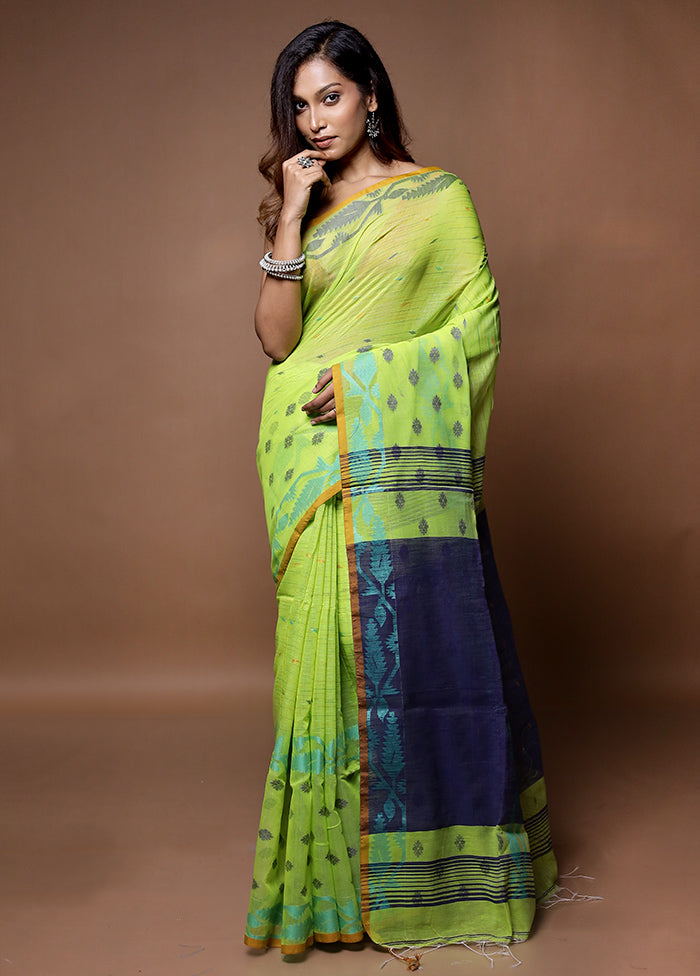 Green Matka Silk Saree With Blouse Piece - Indian Silk House Agencies