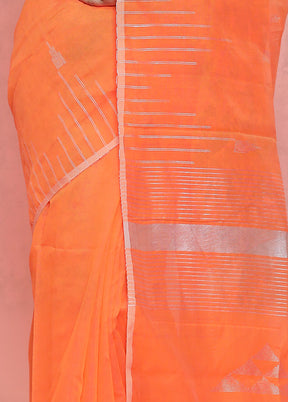 Rust Matka Silk Saree With Blouse Piece - Indian Silk House Agencies