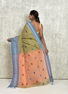 Green Matka Silk Saree With Blouse Piece - Indian Silk House Agencies