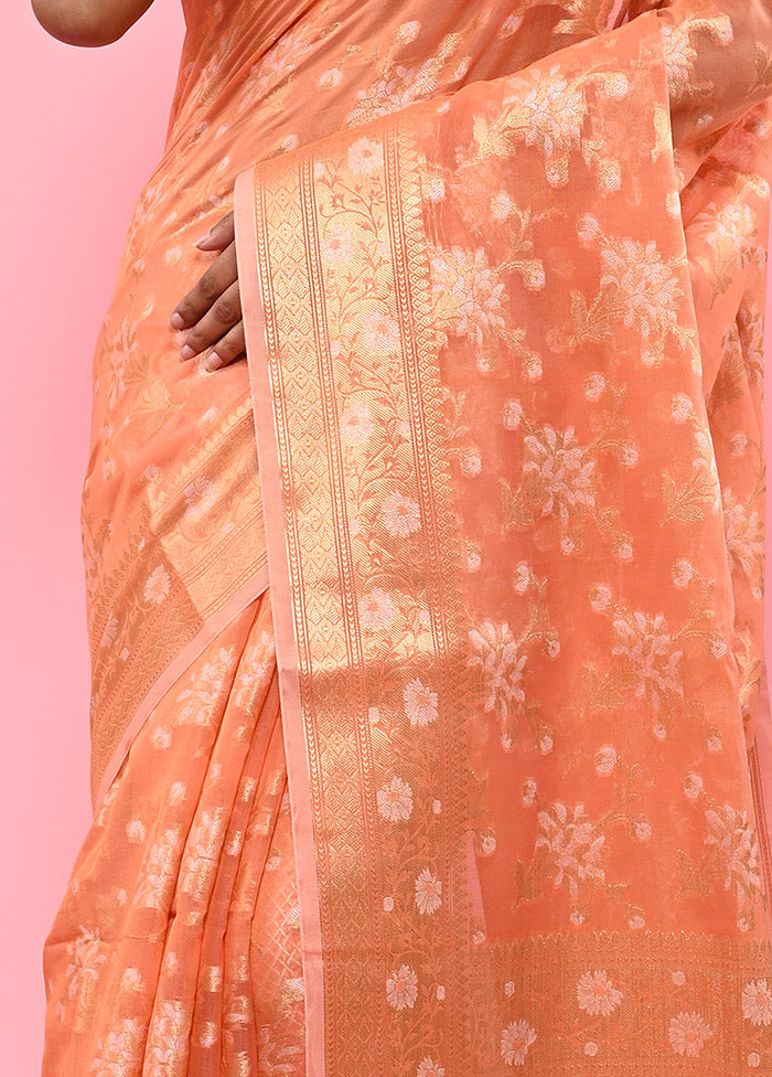 Pink Cotton Saree With Blouse Piece - Indian Silk House Agencies