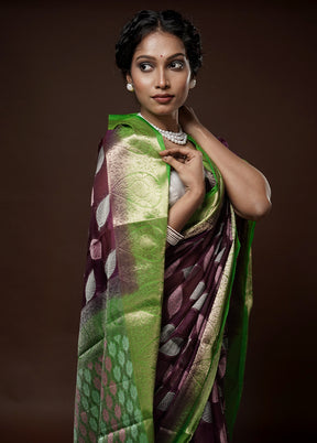 Pink Dupion Silk Saree With Blouse Piece - Indian Silk House Agencies