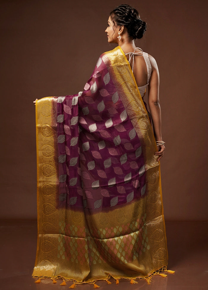 Pink Dupion Silk Saree With Blouse Piece - Indian Silk House Agencies