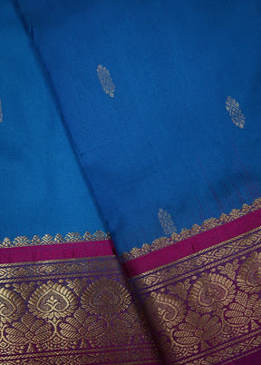 Pink Kanjivaram Silk Saree With Blouse Piece