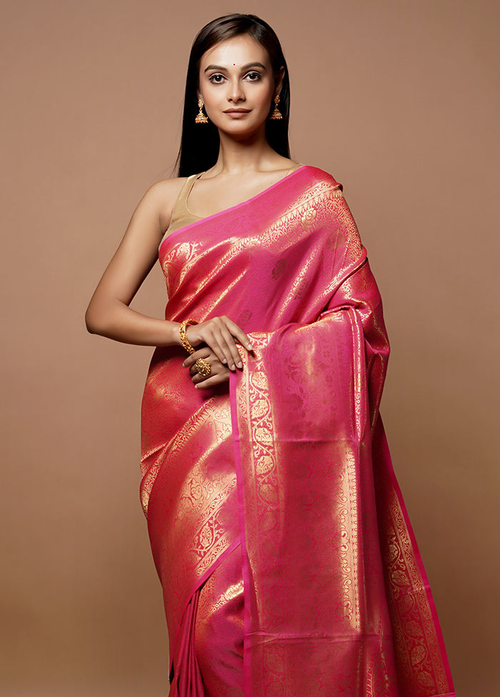 Multicolor Dupion Silk Saree With Blouse Piece