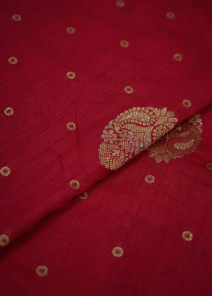 Pink Dupion Silk Saree With Blouse Piece - Indian Silk House Agencies