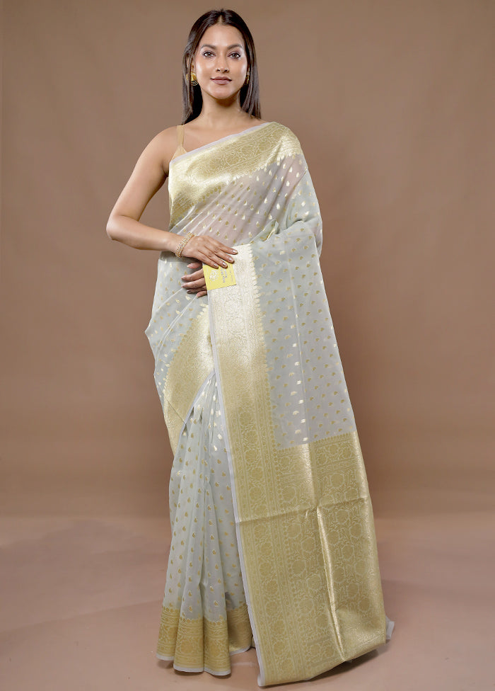 Multicolor Organza Saree With Blouse Piece - Indian Silk House Agencies