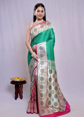 Maroon & Green Banarasi Duo Combo