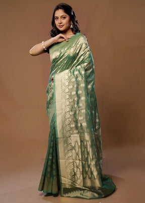 Multicolor Tissue Silk Saree With Blouse Piece - Indian Silk House Agencies