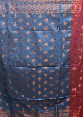 Pink Matka Silk Saree With Blouse Piece
