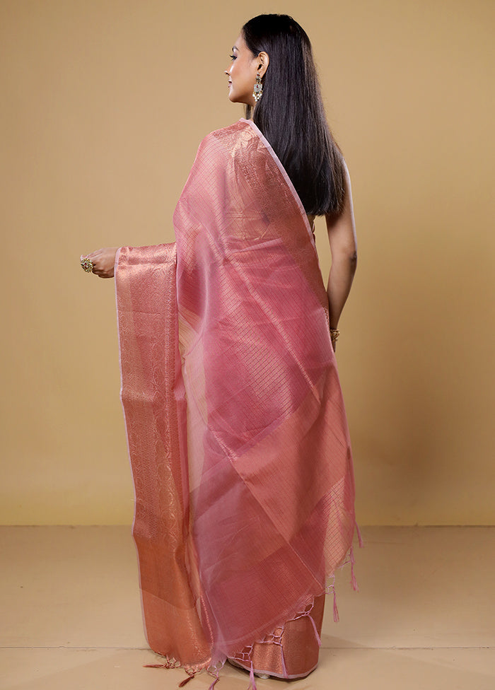 Gold Tissue Silk Saree With Blouse Piece