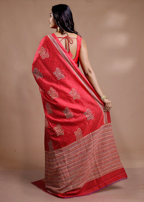 Multicolor Bishnupuri Stitch Saree With Blouse Piece - Indian Silk House Agencies