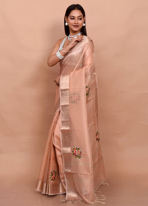 Multicolor Tissue Silk Saree With Blouse Piece - Indian Silk House Agencies