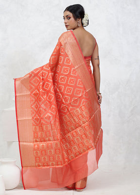 Pink Kota Cotton Saree With Blouse Piece - Indian Silk House Agencies