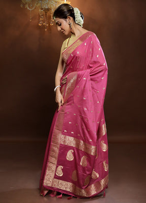 Pink Georgette Saree With Blouse Piece - Indian Silk House Agencies