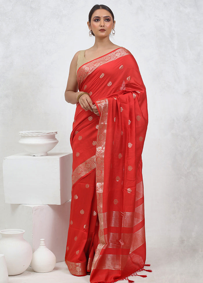 Pink Cotton Saree With Blouse Piece - Indian Silk House Agencies