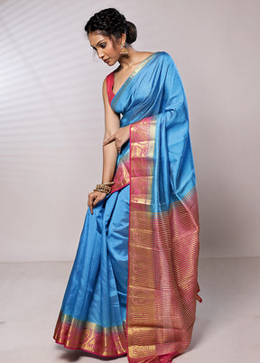 Pink Dupion Silk Saree With Blouse Piece - Indian Silk House Agencies