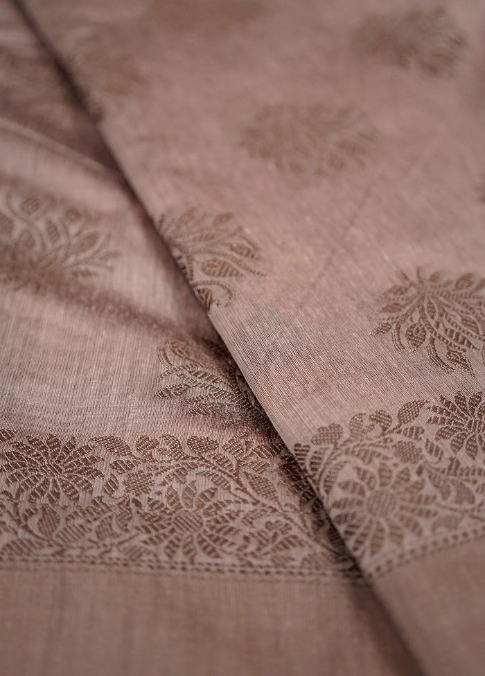 Pink Cotton Saree With Blouse Piece - Indian Silk House Agencies