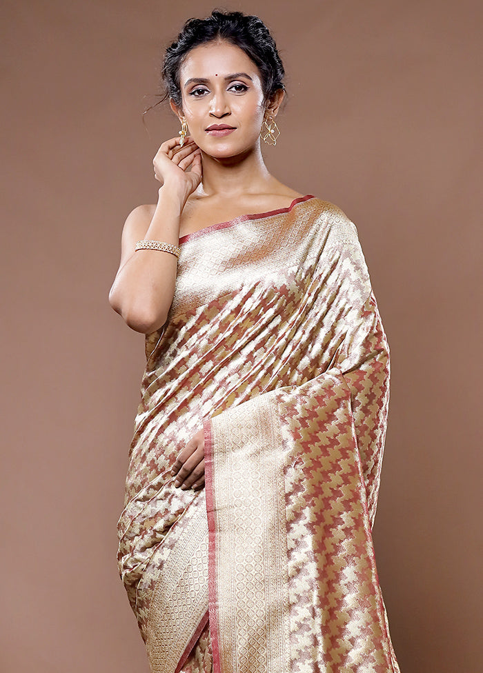 Purple Tissue Silk Saree With Blouse Piece - Indian Silk House Agencies