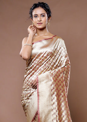 Purple Tissue Silk Saree With Blouse Piece