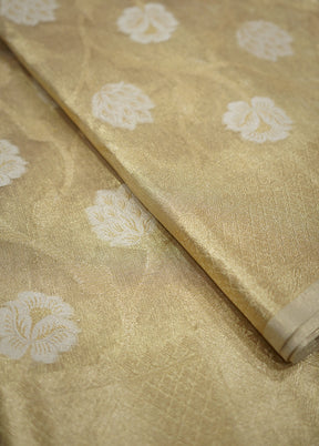 Gold Tissue Silk Saree With Blouse Piece