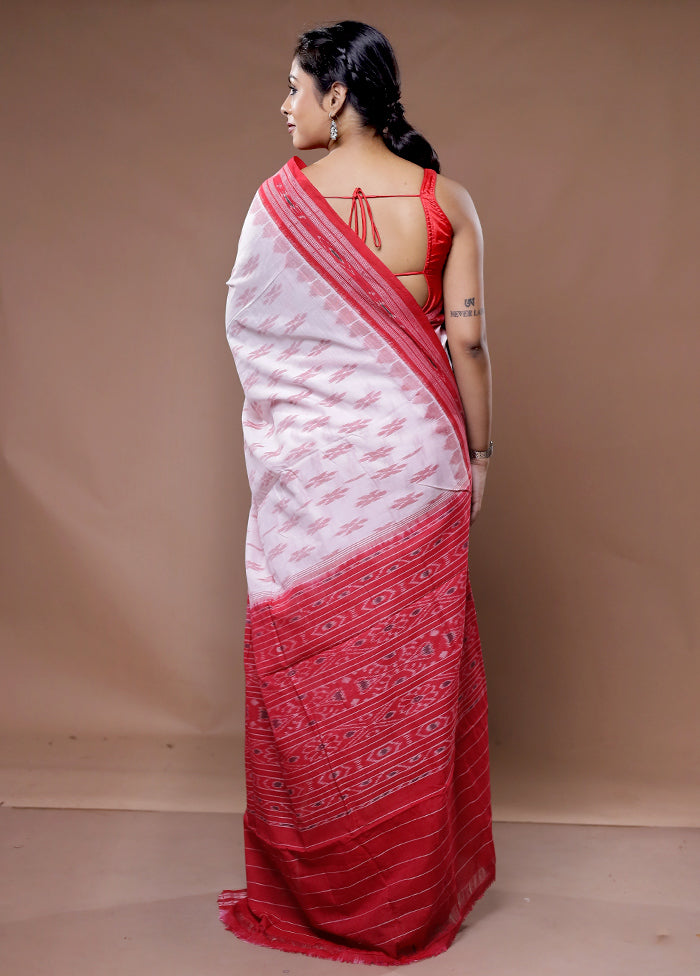 Cream Pure Cotton Saree With Blouse Piece - Indian Silk House Agencies