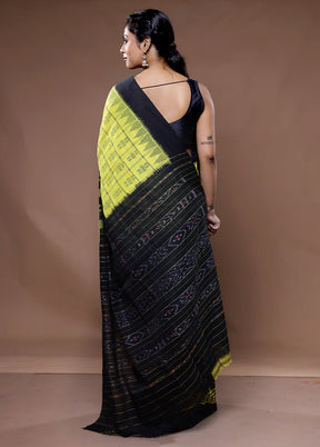 Green Pure Cotton Saree With Blouse Piece - Indian Silk House Agencies