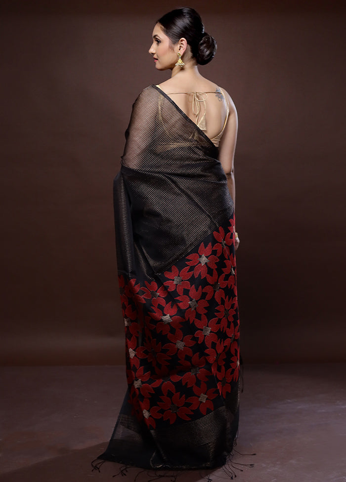 Brown Matka Pure Silk Saree With Blouse Piece - Indian Silk House Agencies