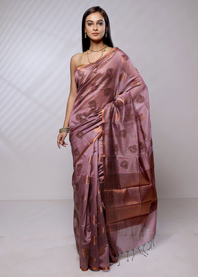 Maroon Kora Silk Saree With Blouse Piece - Indian Silk House Agencies