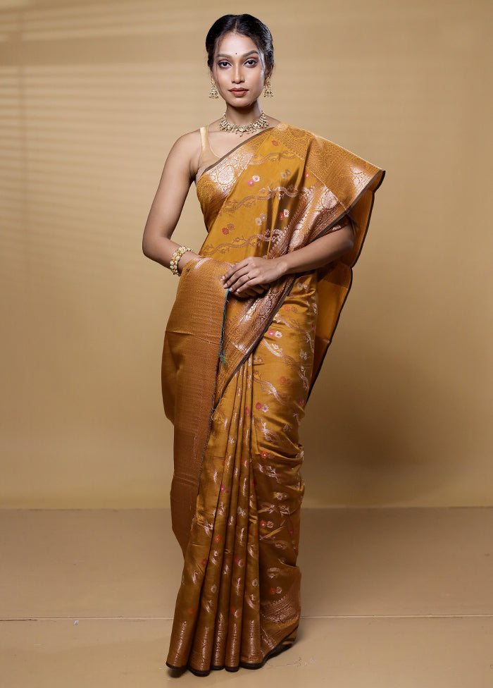 Purple Dupion Silk Saree With Blouse Piece