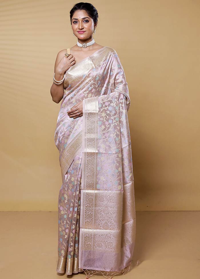 Gold Tissue Silk Saree With Blouse Piece