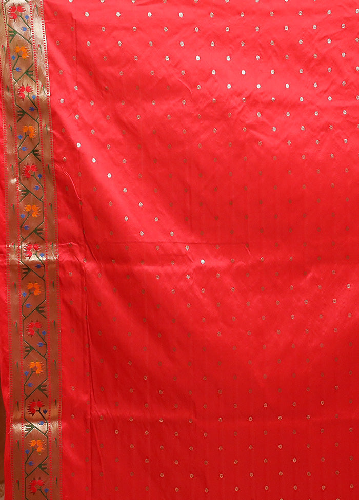 Pink Katan Silk Saree With Blouse Piece