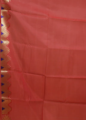 Red Organza Saree With Blouse Piece