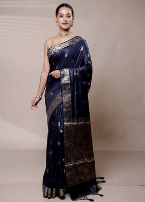 Black Cotton Saree With Blouse Piece