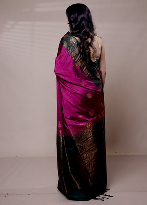 Pink Dupion Silk Saree With Blouse Piece