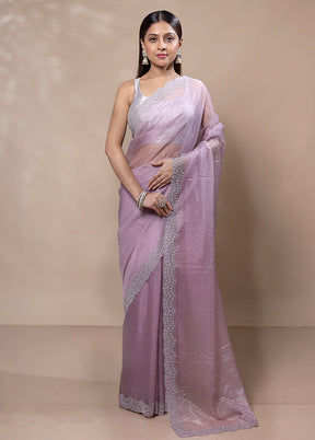 Pink Jimmy Choo Saree With Blouse Piece