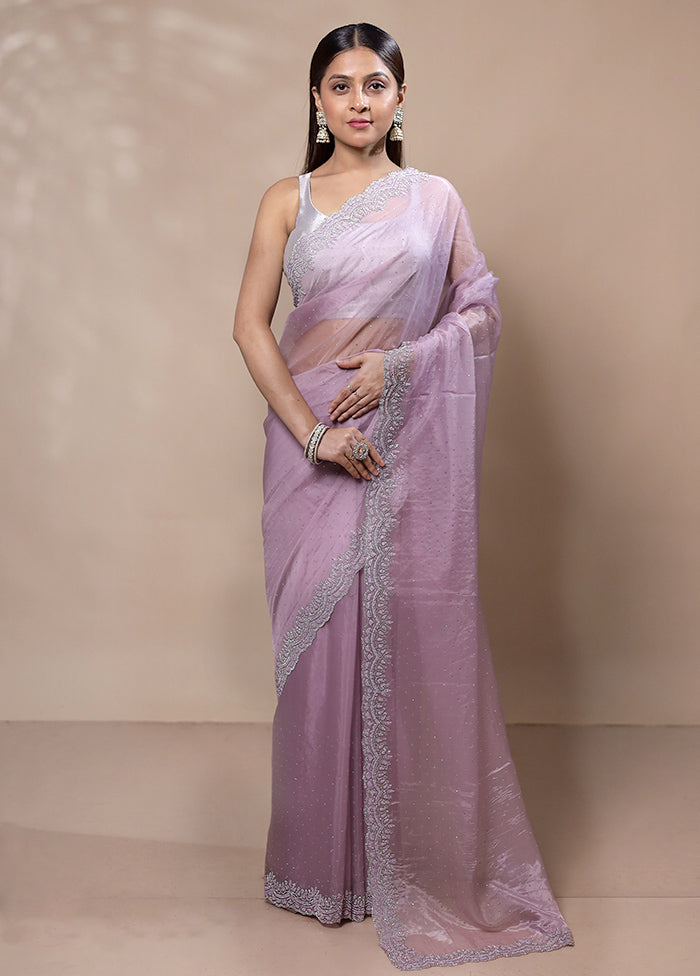 Pink Jimmy Choo Saree With Blouse Piece