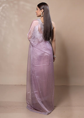 Pink Jimmy Choo Saree With Blouse Piece