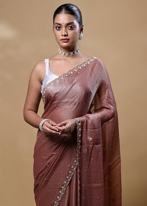 Grey Jimmy Choo Saree With Blouse Piece