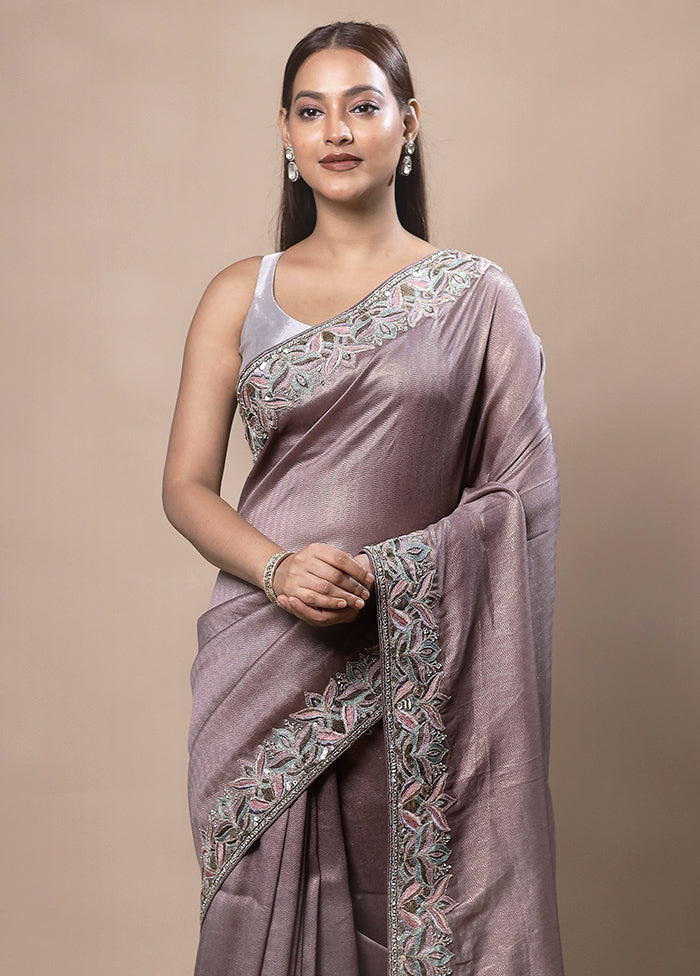 Pink Jimmy Choo Saree With Blouse Piece