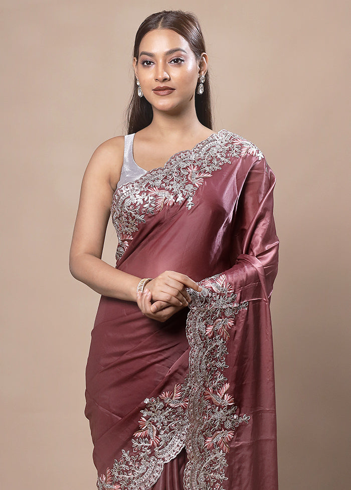 Peach Jimmy Choo Saree With Blouse Piece