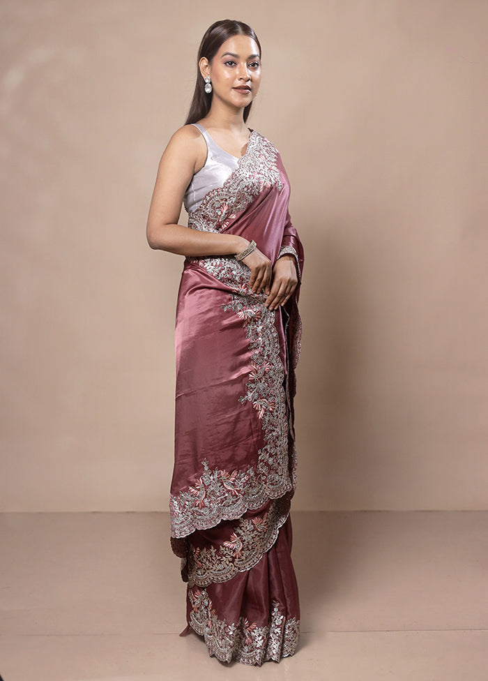 Peach Jimmy Choo Saree With Blouse Piece