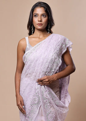 Pink Jimmy Choo Saree With Blouse Piece