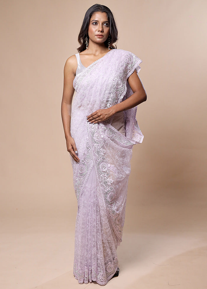 Pink Jimmy Choo Saree With Blouse Piece