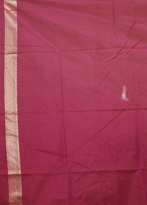 Purple Kora Silk Saree With Blouse Piece