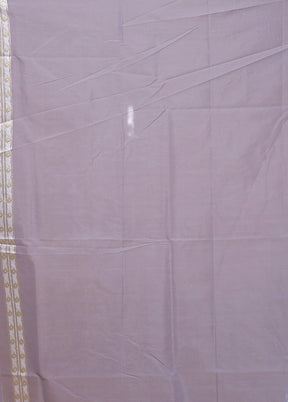 Grey Kora Silk Saree With Blouse Piece