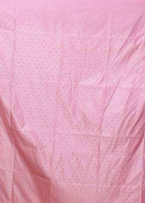 Pink Katan Silk Saree With Blouse Piece