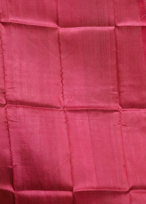 Pink Printed Pure Silk Saree Without Blouse Piece