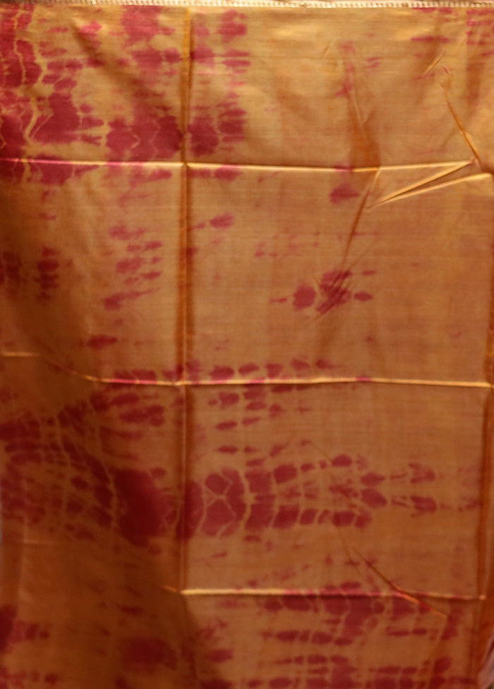 Multicolor Handloom Tussar Pure Silk Saree With Blouse Piece