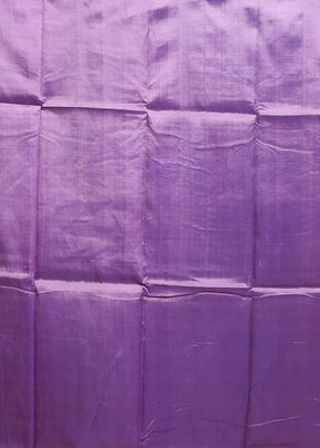 Purple Pure Bishnupuri Silk Saree Without Blouse Piece