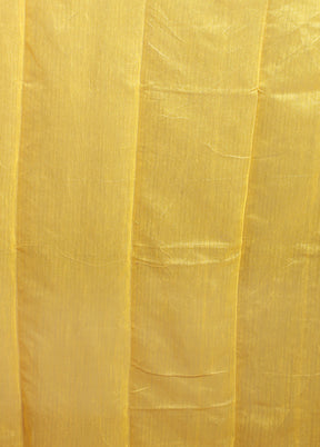 Yellow Tant Jamdani Saree Without Blouse Piece